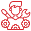 Icon representing direct developer assistance, technical expertise, and dedicated support engineering.